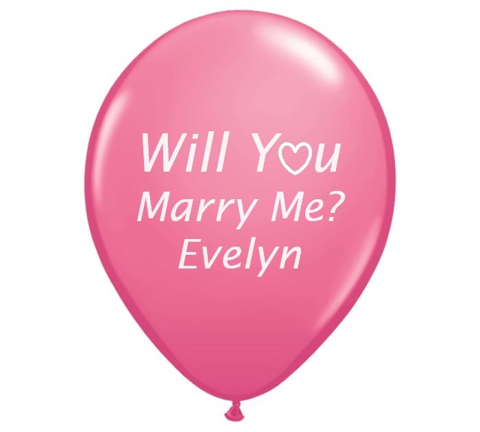 Print Wedding Proposal Latex Balloons Singapore
